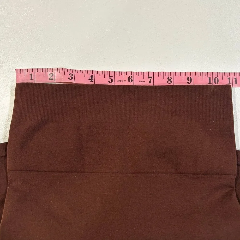 Yitty Seamless Shapewear Shorts Brown High Waist M/L Sculpting